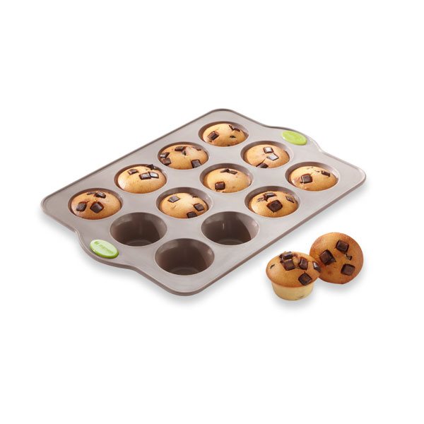 Moule à Muffins En Silicone 6 Cavités - Cadre Métal Anti-bascule - Antiadhésif, Lavable Au Lave-vaisselle - 10